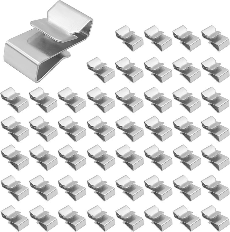 Yourkar 50 PCS Trailer Frame Wire Clips, 0.72"/18mm Steel Trailer Wiring Clips for Automotive Wires Management, Cable Organization for Boat Trailer, Fishing Boat, Car Accessories (50 PCS) - Image 1